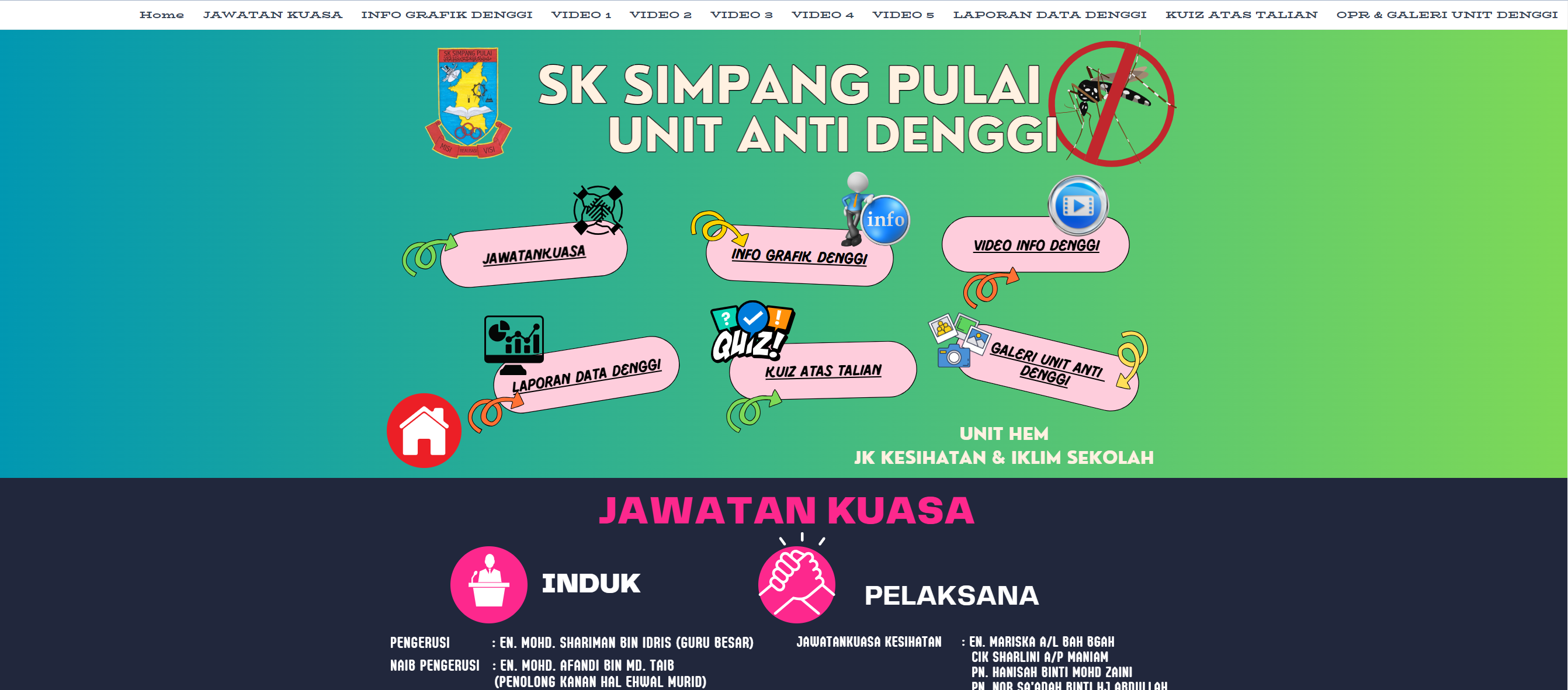 Pelancaran Website Unit Anti Denggi SK Simpang Pulai